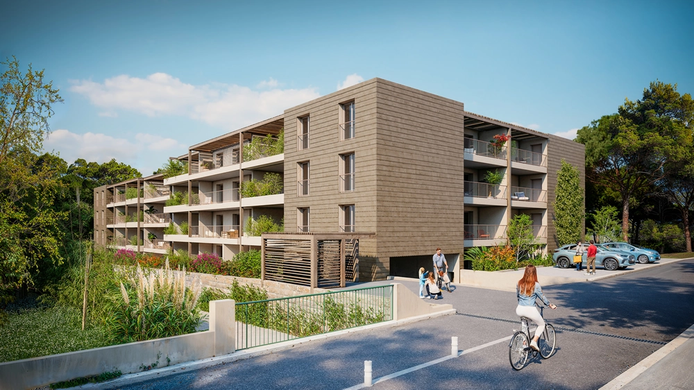 Villa Printemps à Calvi - vue extérieure de la résidence neuve
